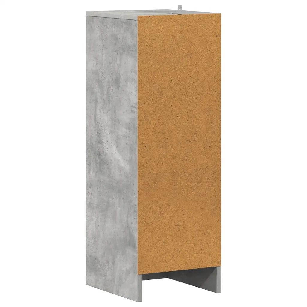 Scarpiera-Scaffale per scarpe Grigio Cemento 31,5x35x90 cm in Truciolato