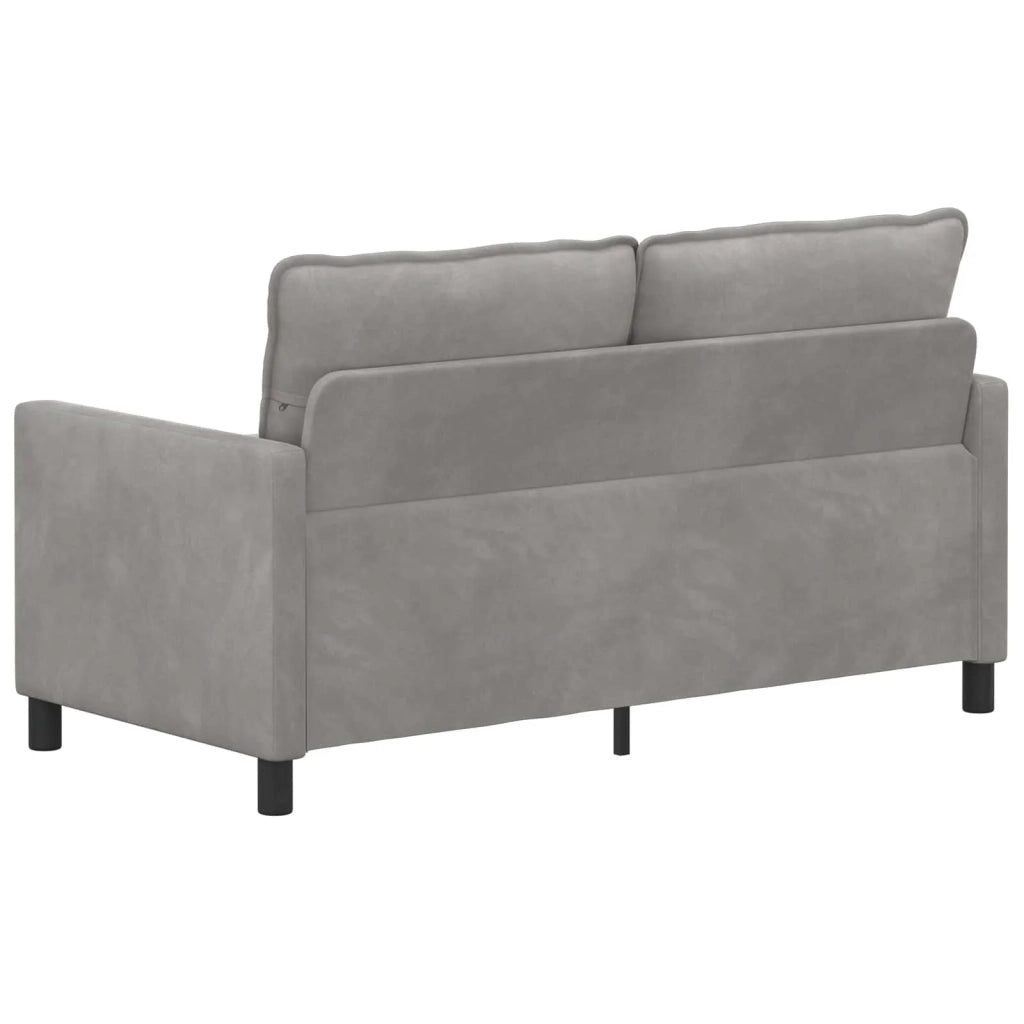 Divano Grigio Chiaro 156 x 81 x 87,5 cm Velluto