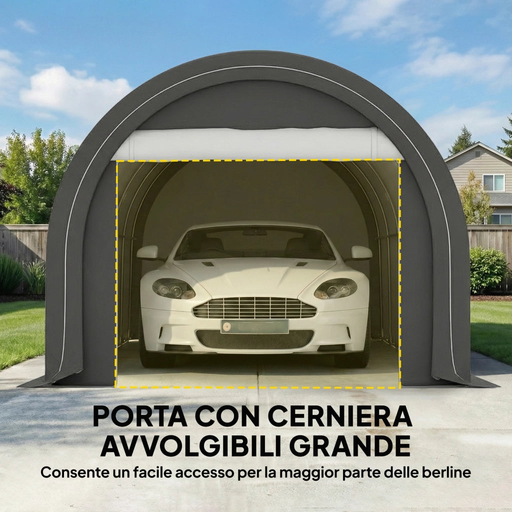 Tendone da Giardino per Auto e Attrezzi ¨C Zephmum ¨C 500x300x240 cm