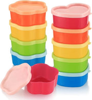 Set di 10 piccole scatole per congelazione per il riposto di alimenti - Scatole ripiegabili con coperchio per snack e frutta
