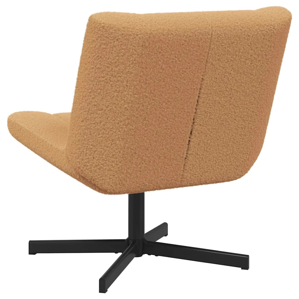 vidaXL Sedia girevole Beige 63 x 75 x 76 cm Tessuto