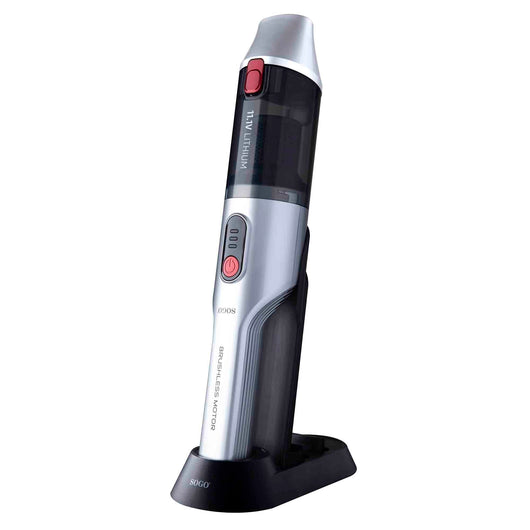SOGO Aspirapolvere Portatile Senza Fili – Mini Vacuum Turbo 90W, Potente, Ricaricabile, con Base di Ricarica e Accessori