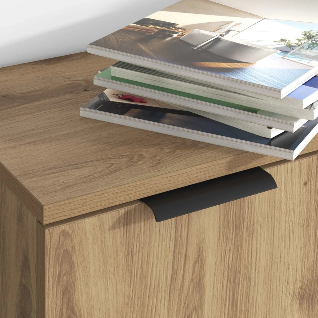 Credenza 3 pz | Madia | Buffet da pranzo | Armadio da pranzo Rovere artigianale Legno multistrato