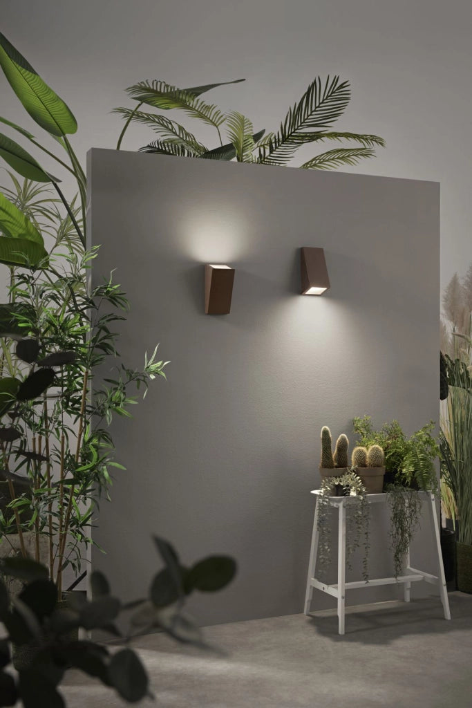 APPLIQUE POPUP BRONZO IN METALLO IP44 1 LUCE ATTACCO E27 118X104X247MM