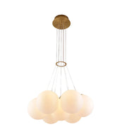 Trade Shop - Lampadario A Sospensione Bronzo Lampada Minimal Da Soffitto Con 7 Sfere Attacco G9 Lp-84-7 -