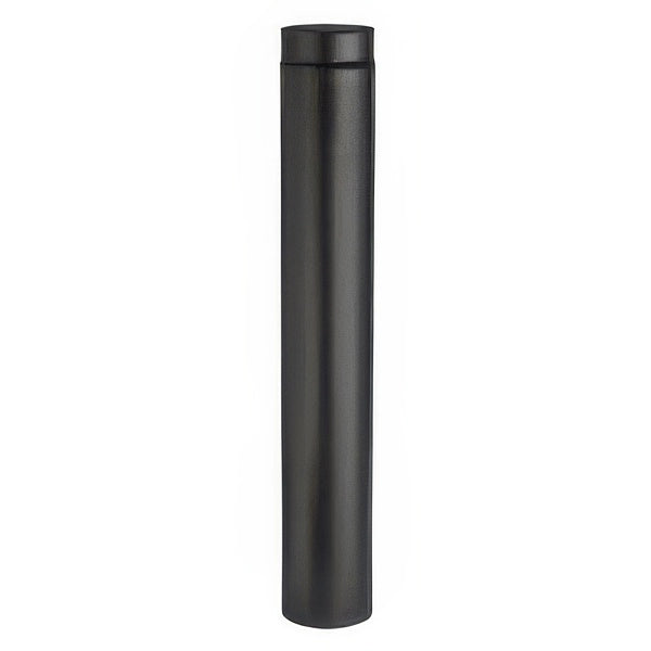 Tubo Diam. 12 x h 100 cm per Stufa a Legna in Acciaio Porcellanato Nero Opaco