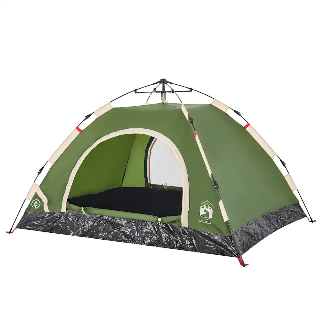Tenda da Campeggio 2 Persone-Tenda per Escursionismo Verde a Rilascio Rapido