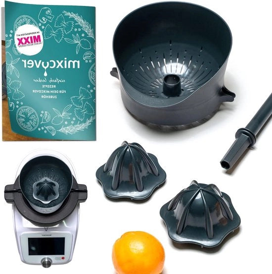Mixer centrifugo per frutta e verdura automatico con funzione di tritatura e pressa per agrumi.