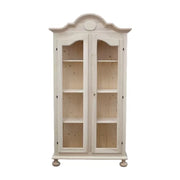 Vetrina 2 porte 3 ripiani legno grezzo 103x45x197 (958) - Mobili 2G