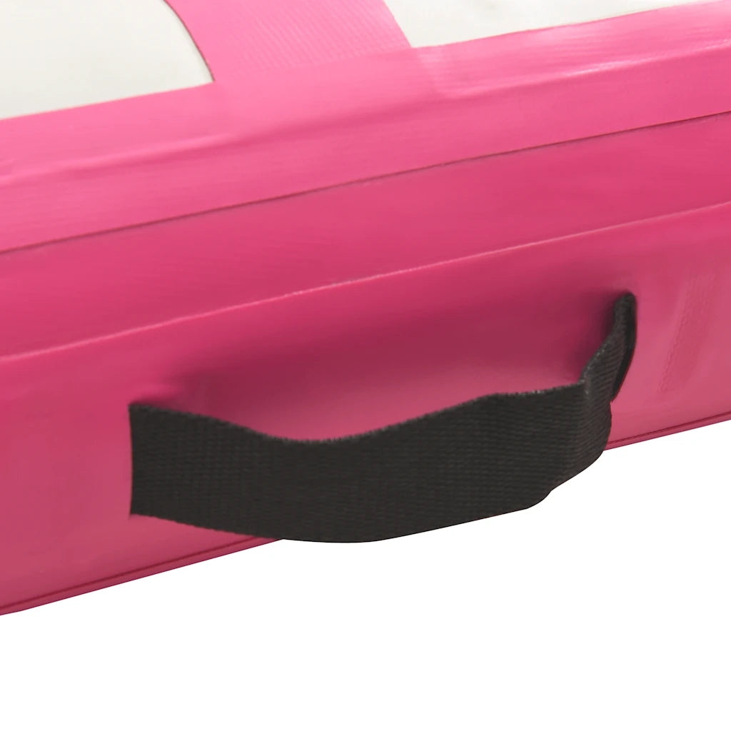 Tappetino Ginnastica Gonfiabile con Pompa 500x100x20cm PVC Rosa CFW8417796