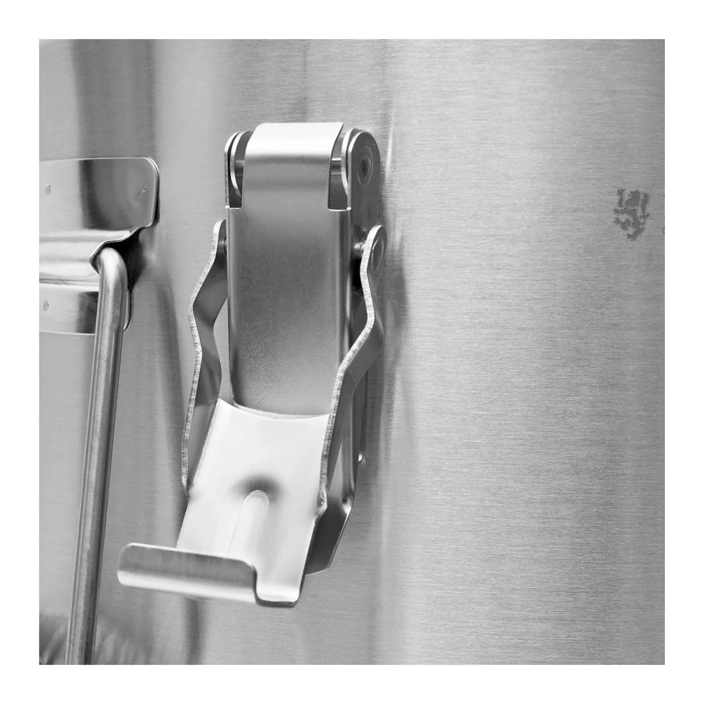 Contenitore professionale in acciaio inox per alimenti isolato per la ristorazione calda e fredda (15 litri isolamento a doppia parete coperchio con chiusure a rana) 14_0004274