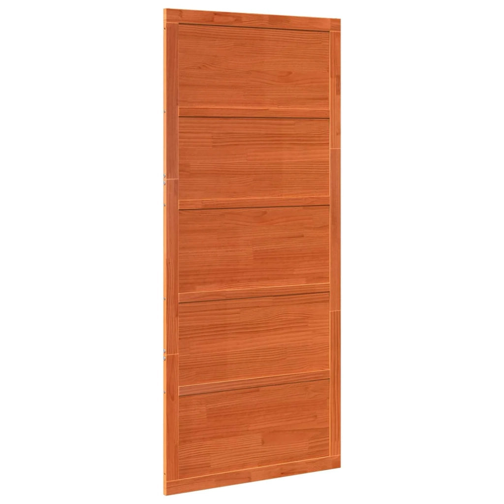 Porta del fienile Marrone Cerato 80 x 2,5 x 208 cm 42047142