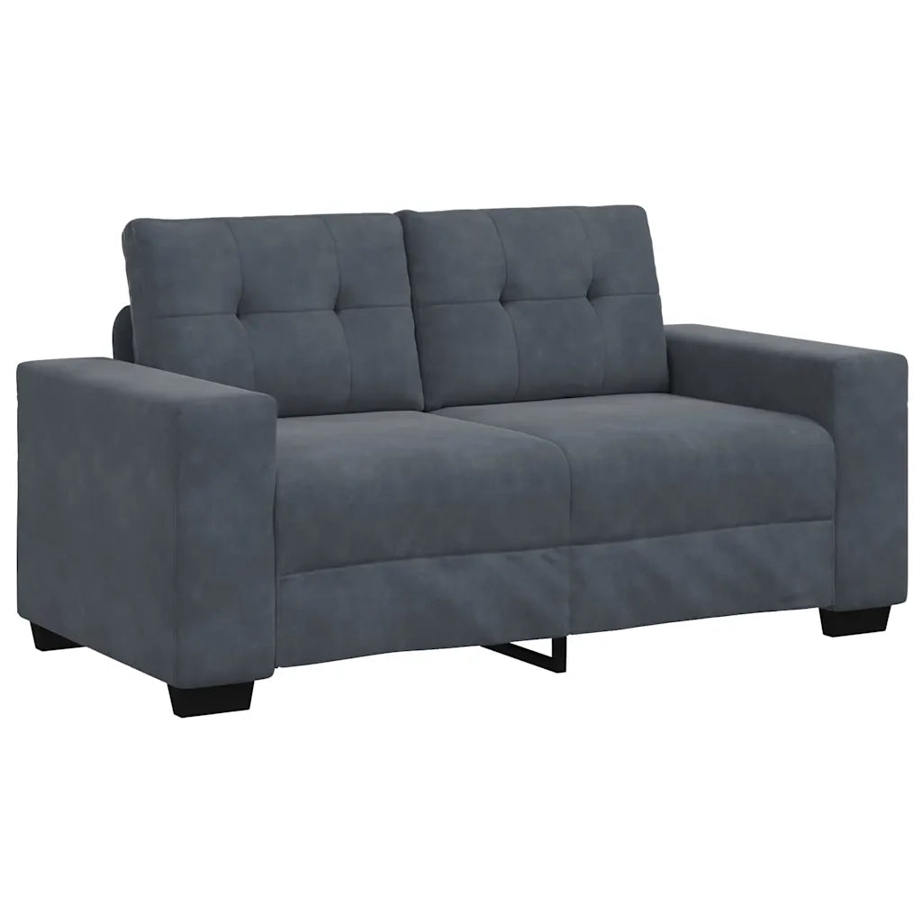 Divano Divanetto Grigio Scuro 160x77x82 cm in Velluto 4105111
