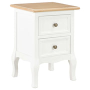 Comodini Bianchi 2 pz 35x30x49 cm in MDF 280037