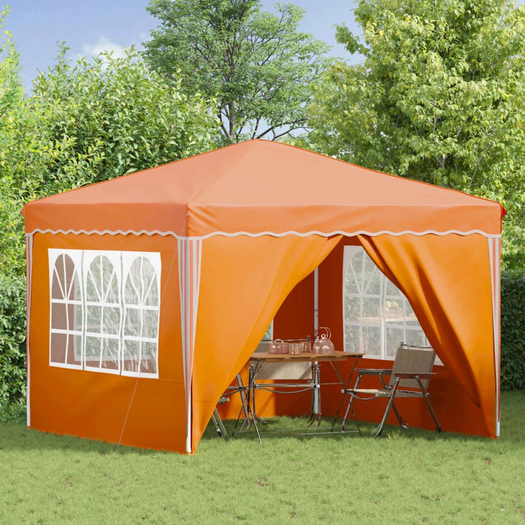 Tenda per feste a pop-up-Gazebo Arancione 288 x 288 x 245 cm 891746