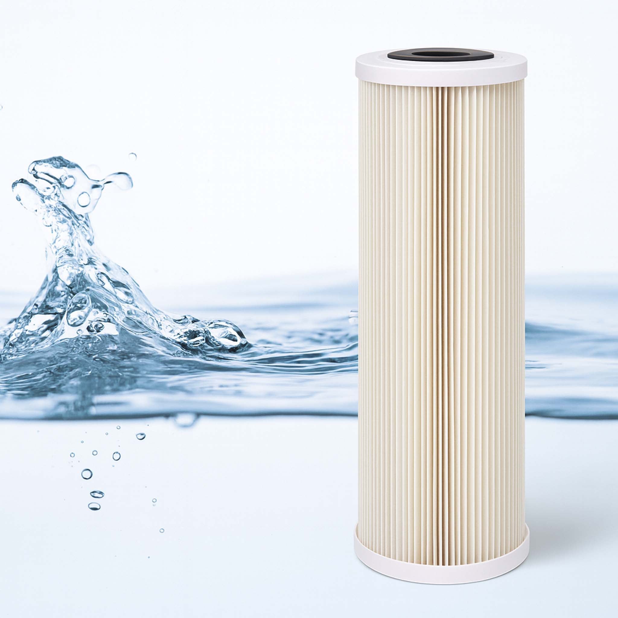 Naturewater Cartuccia filtrante a pieghe 20'', filtro a cartuccia, filtrazione dell'acqua potabile, filtraggio acqua domestica