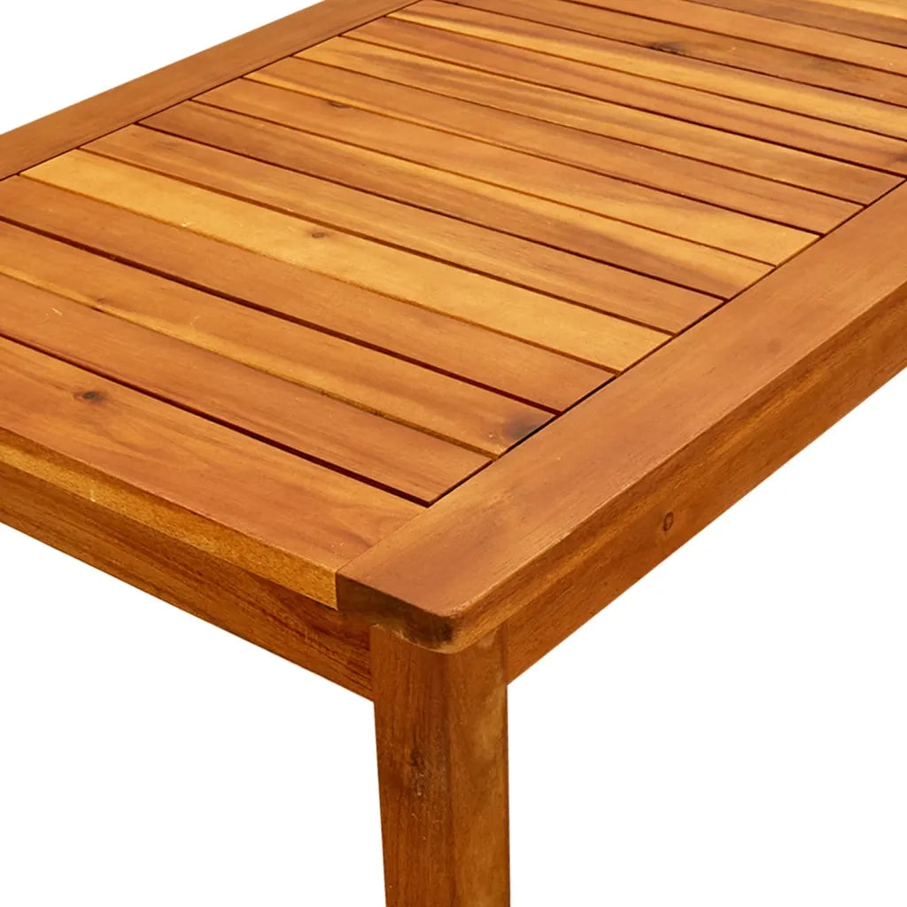 Tavolino da Giardino 90x50x36 cm in Legno Massello di Acacia 316400