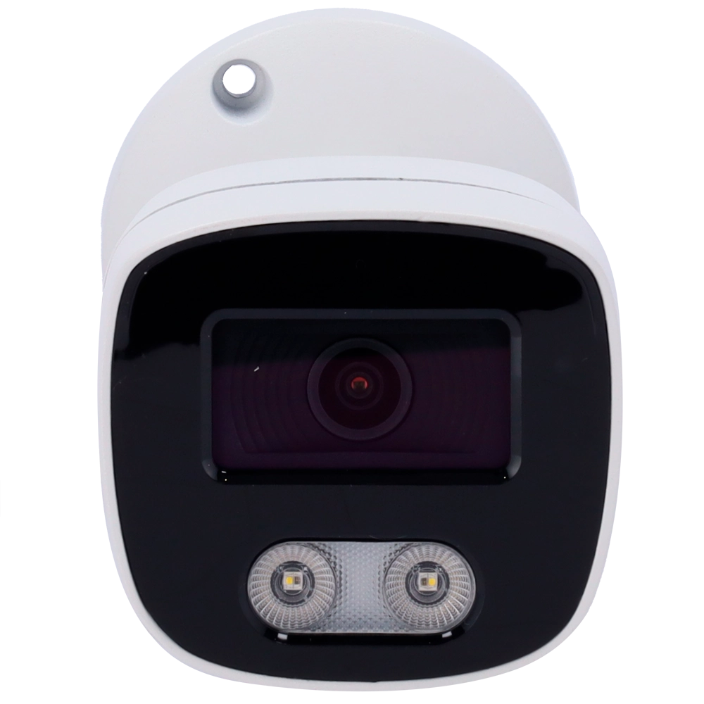 Telecamera Bullet IP AI EASY-P 8MP | Ottica 2.8 mm IR 40 m | Luce bianca 30 m | Microfono Installazione Plug & Play Supporta UMD e Motion Detect 2.0 IP67 | PoE | P2P | Metallo