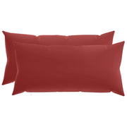 Federa 2 pcs HEERLEN Rosso Vino 40 x 70 cm Poliestere 909633