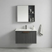 Set Di Mobili Da Bagno Con Lavabo Mario 60cm Grey