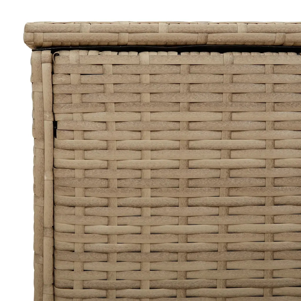 Scatola per Cuscini da Esterno Beige 100x55x55,5 cm Polyrattan CFW7688225