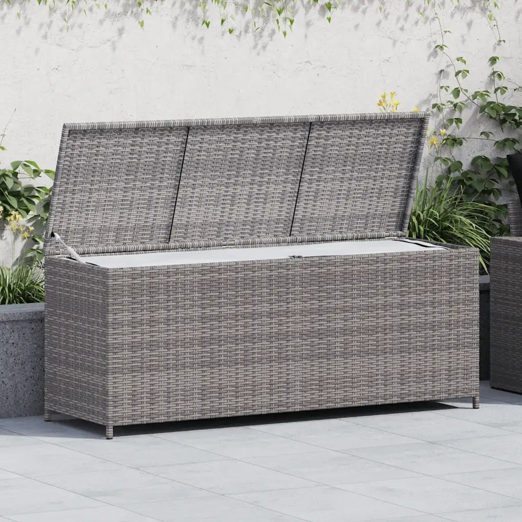 Baule da Giardino Grigio 150x50x60 cm in Polyrattan CFW9450421