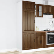 vidaXL Armadio da Cucina Lucca Rovere Marrone in Legno Multistrato