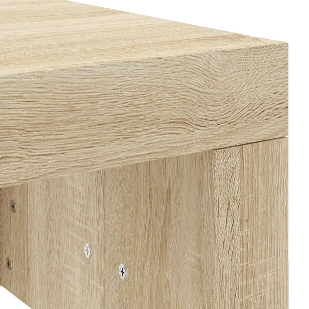 Tavolino da Salotto-Tavolino da soggiorno-Tavolo Rovere Sonoma 102x50x36cm Legno Multistrato 201774