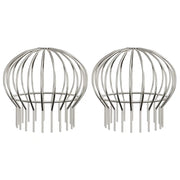 Protezione Foglie per Grondaia 2 pz Argento 200 mm CFW4066827