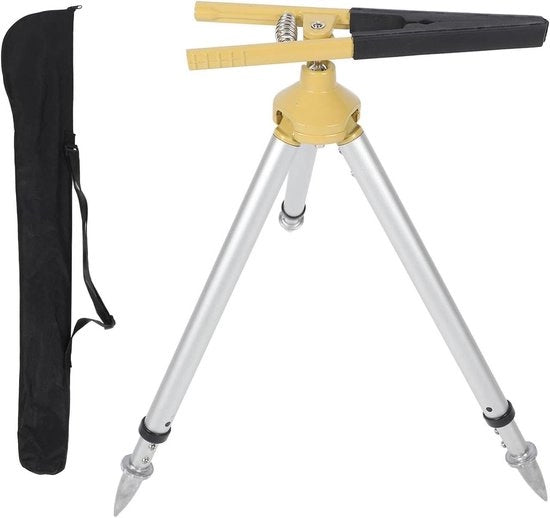 Stativo per rilevamento prismático con estensione in lega di alluminio 46-60 cm regolabile - Accessorio per stazione totale con tasca di stoccaggio - attrezzatura di alta precisione per rilevamento