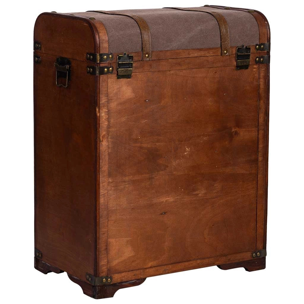Baul porta bottiglie in legno 45x28x59h cm