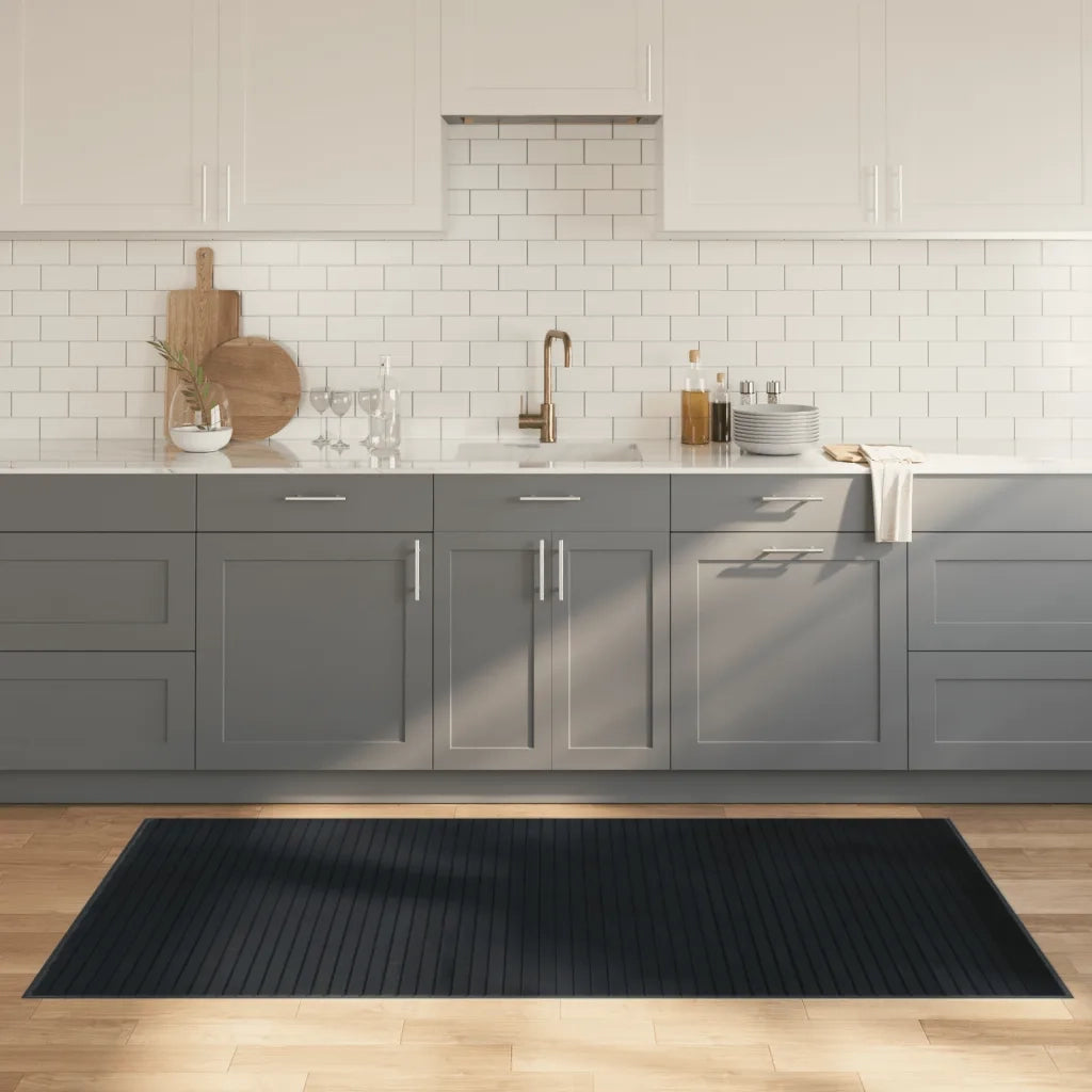 Tappeto Rettangolare Grigio 100x200 cm in BambÃ¹