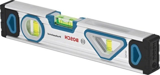 Livello acqua da 25 cm con sistema magnetico - contenitore in alluminio - coperchi robusti