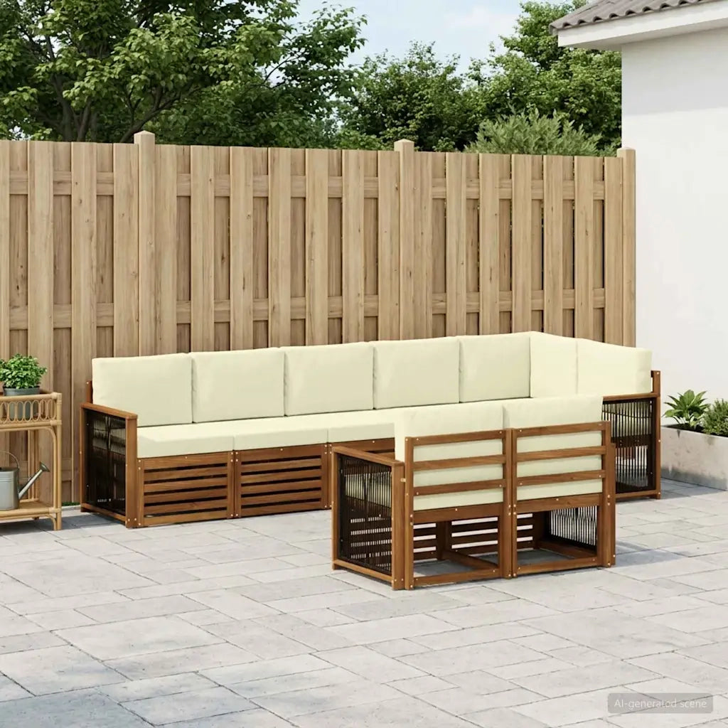 Set divani Legno di Acacia Massello 3384501
