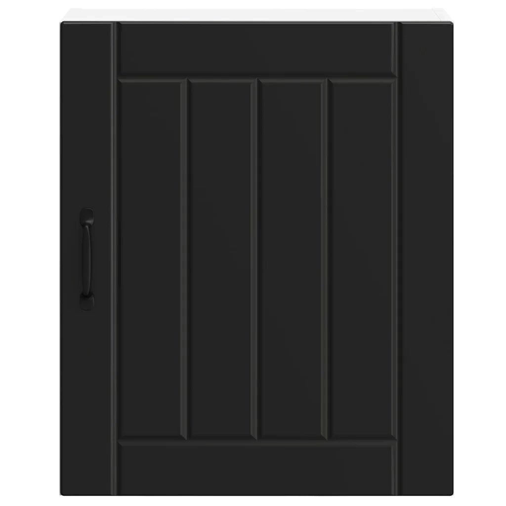 Pensili da cucina 2 pz Lucca in Legno Multistrato Nero 853800