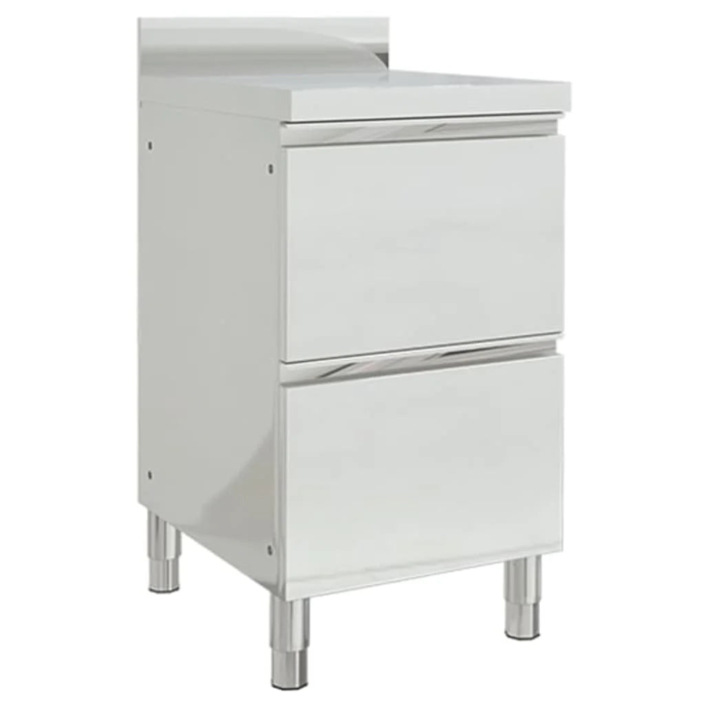 Set di 2 mobili da cucina commerciali 96 cm acciaio inox 02_0000005