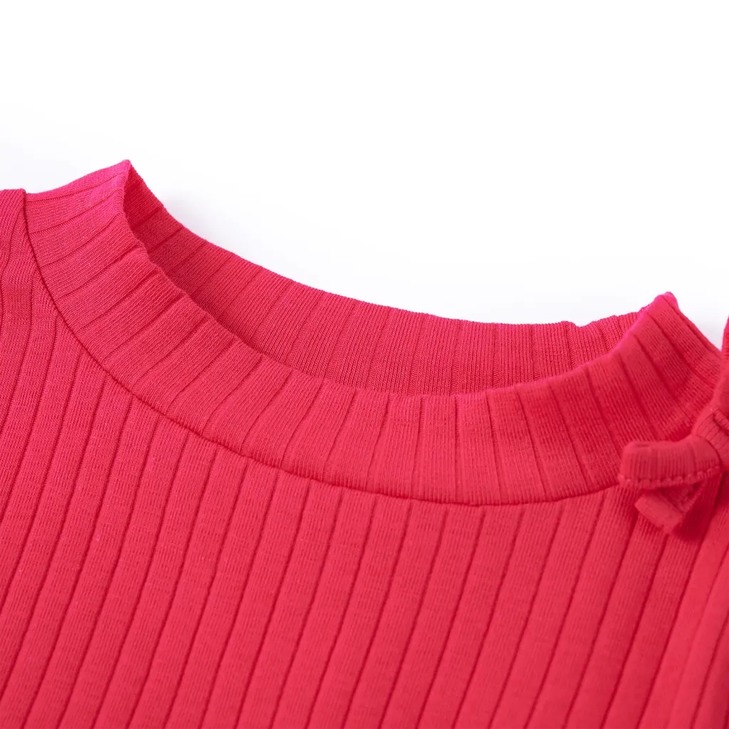 Maglietta da Bambina a Maniche Lunghe Fucsia 128cod mxl 132368