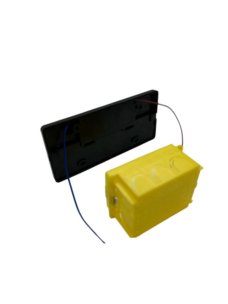 Faretto led 4W esterno IP44 segnapassi per cassetta 503 CCT switch per cambiare 3 tonalita luce bianca calda naturale fredda Nero