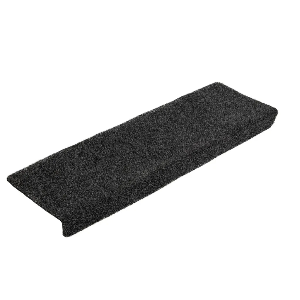 Tappetini per scale autoadesivi 5 pz | Gradini per Scale 65x21x4 cm Grigio Scuro bordo rettangolare