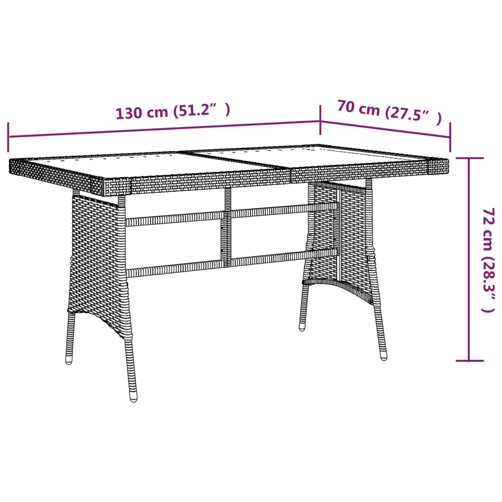 Set da pranzo da esterno 7 pz in polyrattan nero 02_0014687