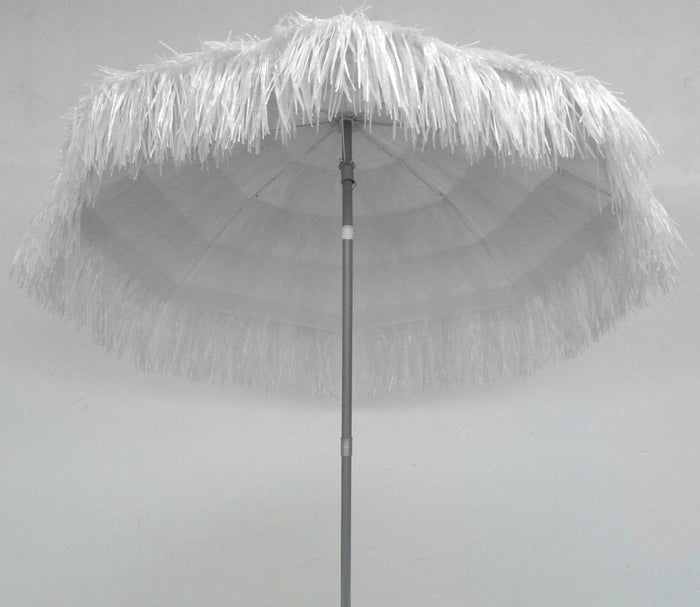 Ombrellone da Giardino Ø2 m Palo Ø33 mm in Acciaio Maffei Kenia Bianco