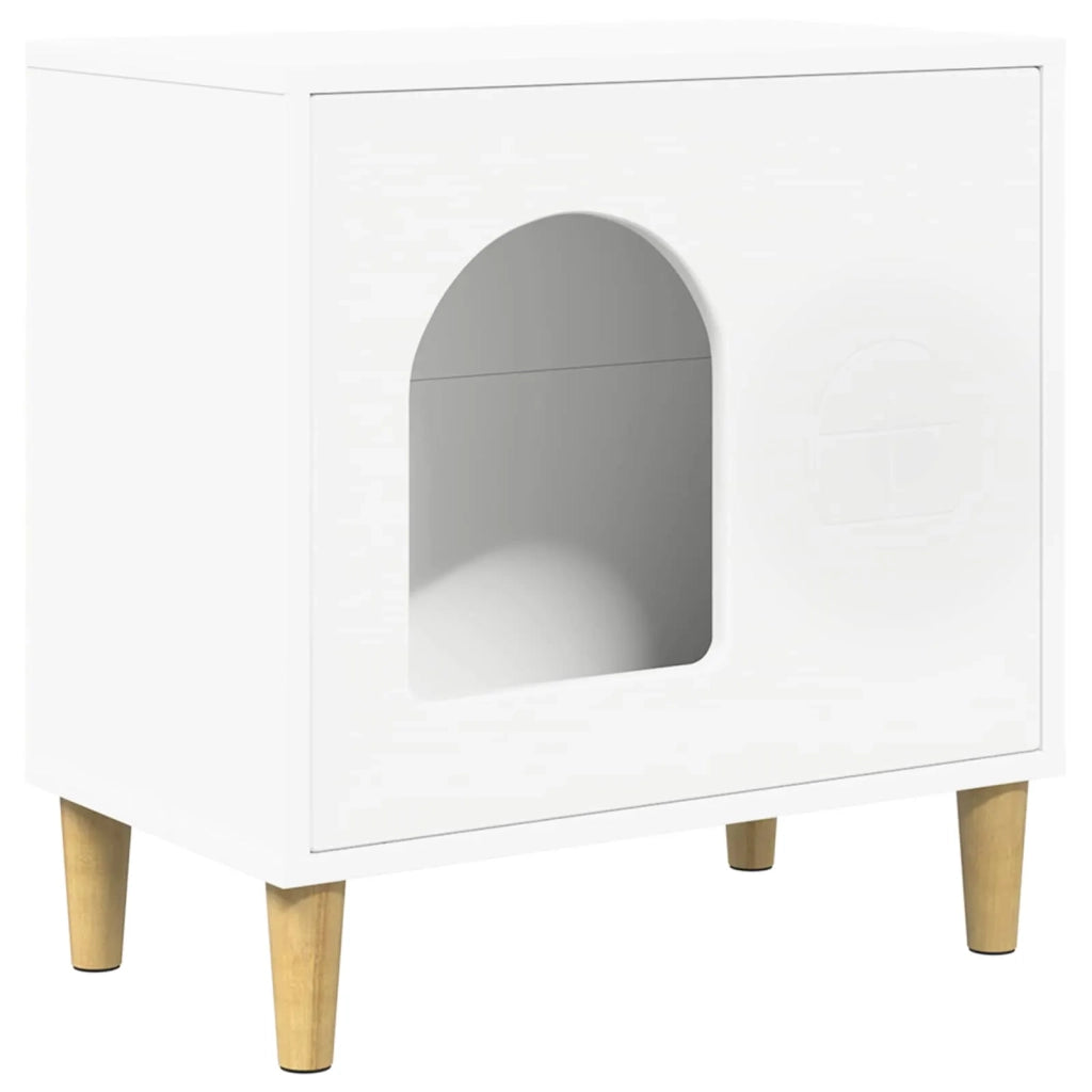 Casa per Gatti Bianco 51 x 30 x 52 cm Legno multistrato