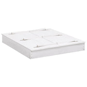 Sabbiera in Legno di Abete Bianca 95x90x15 cm 313889