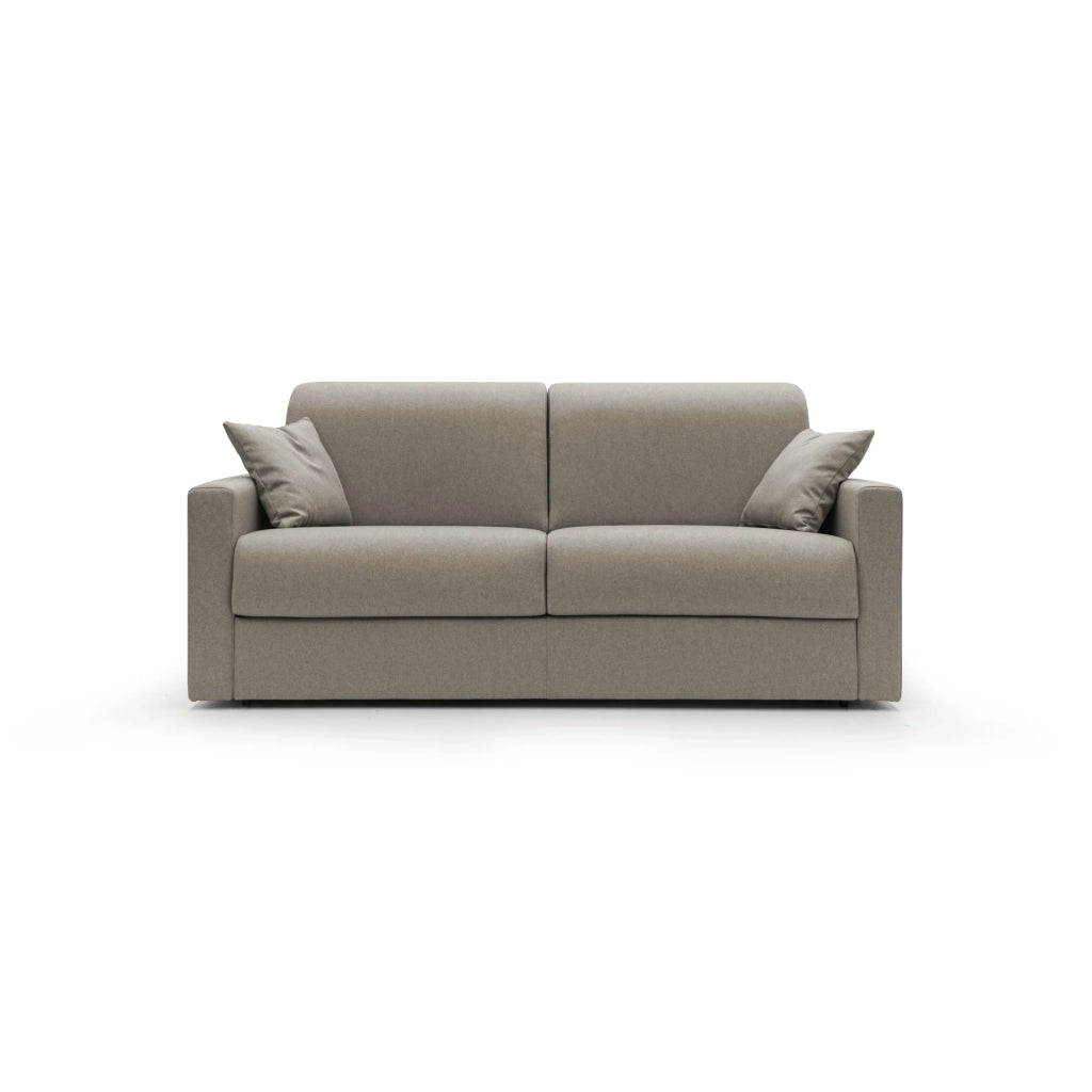 Chris Divano letto matrimoniale tessuto impermeabile 166 cm tortora