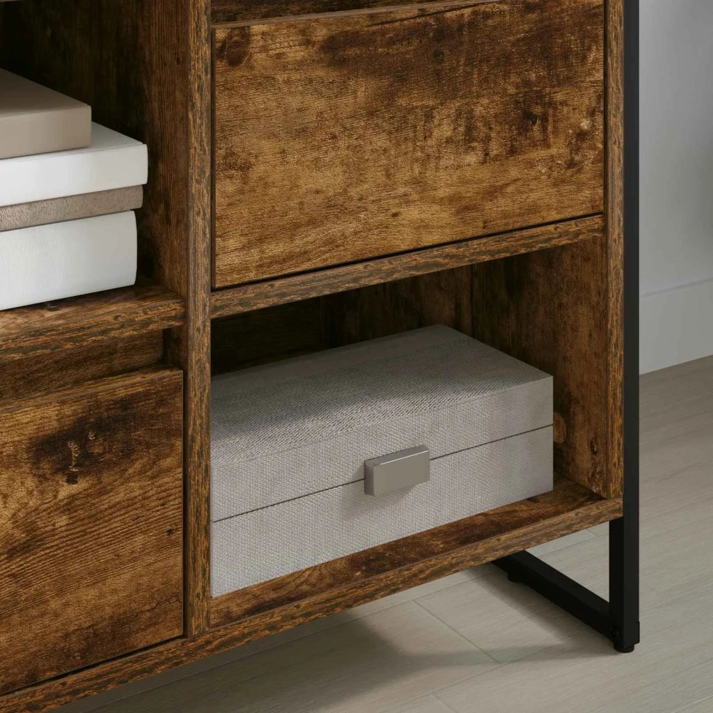 Mobile TV Quercia Fumosa 100 x 36 x 49,5 cm Legno multistrato 886506