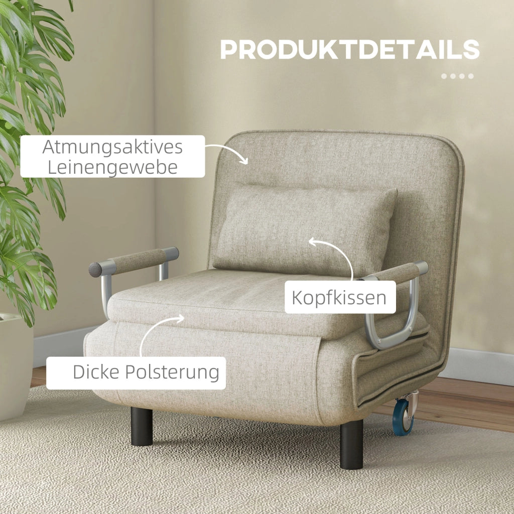 Poltrona letto reclinabile ¨C zephmum ¨C grigio