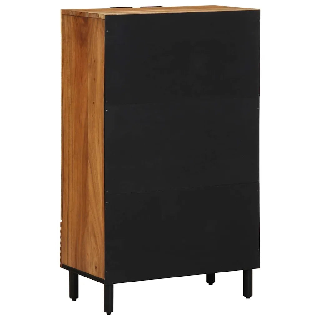 Credenza Naturale 60 x 33,5 x 100 cm Legno di Acacia Massello 4017786