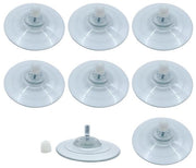 8 pezzi di cerniere a molla (M8) con vite trasparenti cerniere in PVC per auto tenda oscurante vetrata cabina doccia finestra porta finestra vetrata (18 * 85 mm)
