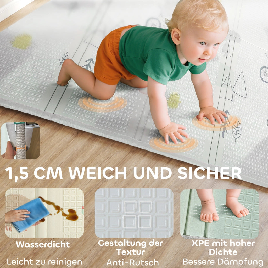 Tappeto gioco bambini ¨C Xylo ¨C motivo animali, antiscivolo, spessore 1,5 cm