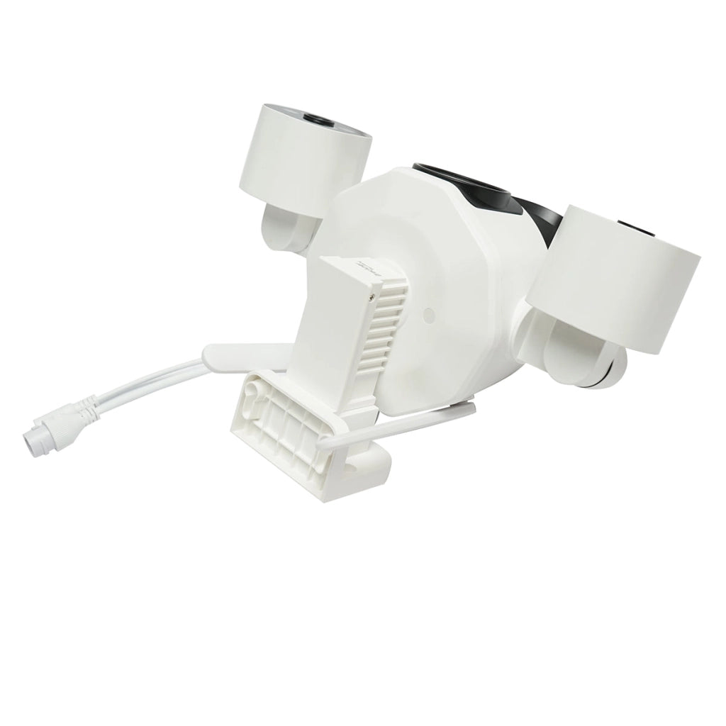 Telecamera di sorveglianza con 4 lenti, 3 obiettivi da 16 MP, WIFI 2.4GHz, rotazione a 360 gradi PTZ con sensore di movimento, zoom 10X, allarme, visione notturna IR, rilevamento umano e applicazione IPC360 Home